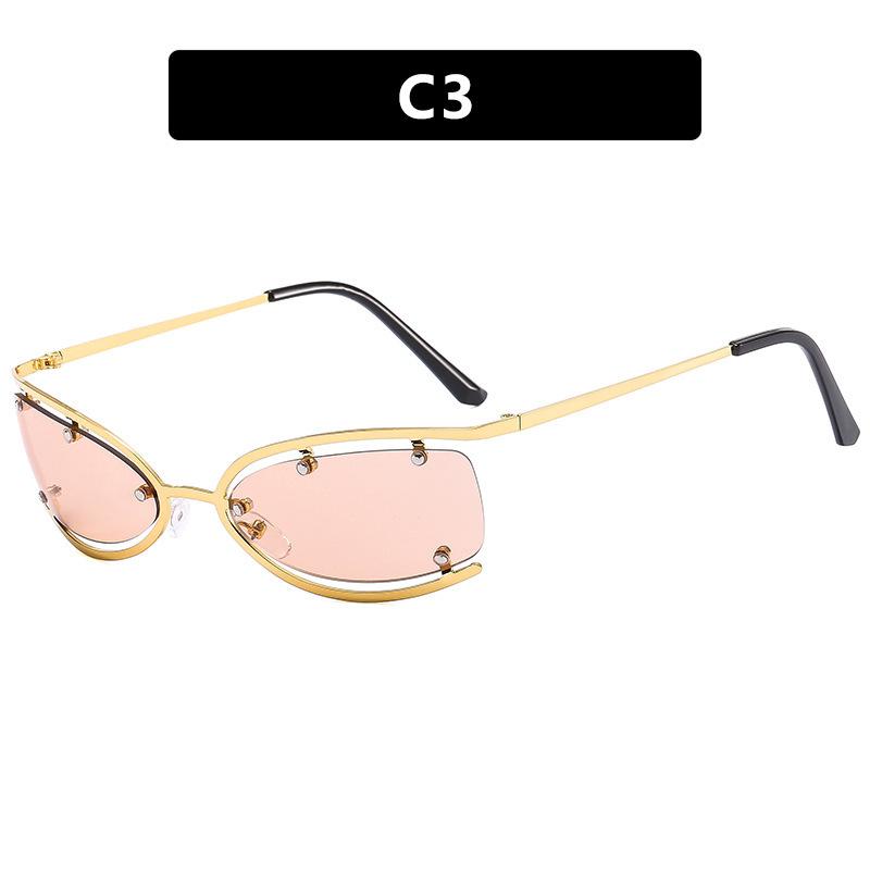 New Exquisite  Sunglasses Luxury Sexy Women Square Rimless Sun Glasses Clear Goggle Outdoor Style Fashion Lady Glasses