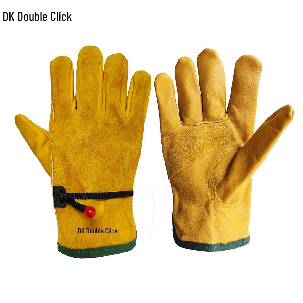 Top Grain Cowhide Driver Gloves: Soft, Wear-Resistant, Heat-Resistant Welding & Garden Protection Gloves