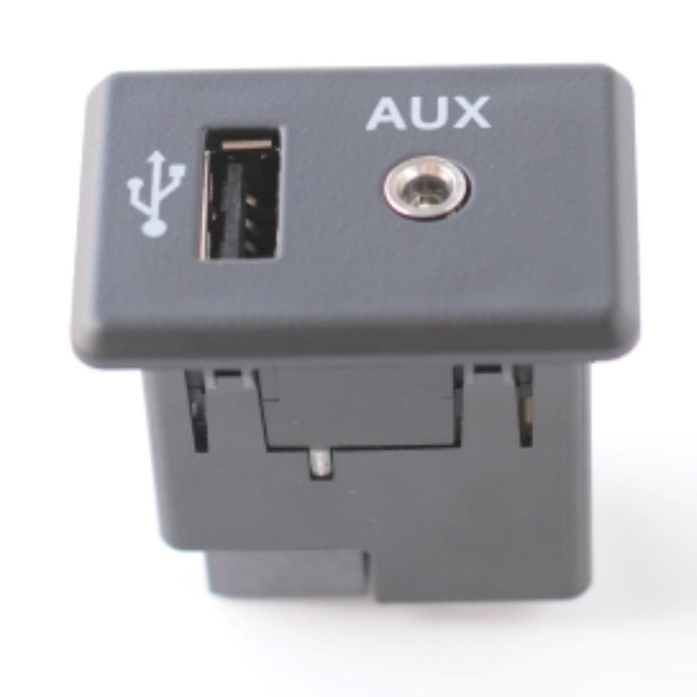 Aftermarket Upgrade AUX USB Port Audio Adapter Made Of ABS Material Non-deformable Structure Quick Installation Solution