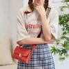 New silk screen small fresh and fashionable diamond women's bag single shoulder trend oblique span small square bag