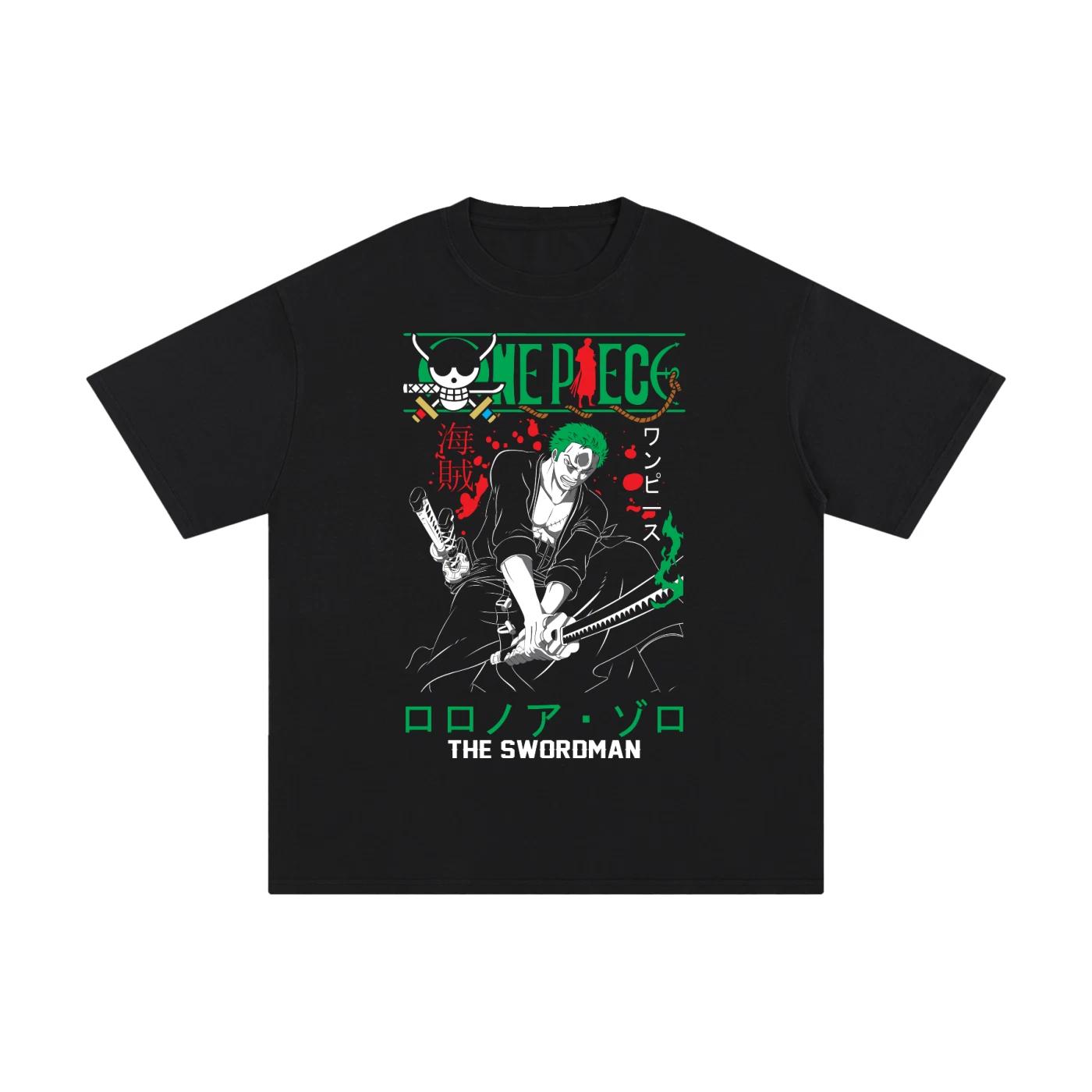 Zoro One Piece T-Shirt Manga Anime Graphic Tee All Size Oversized 150