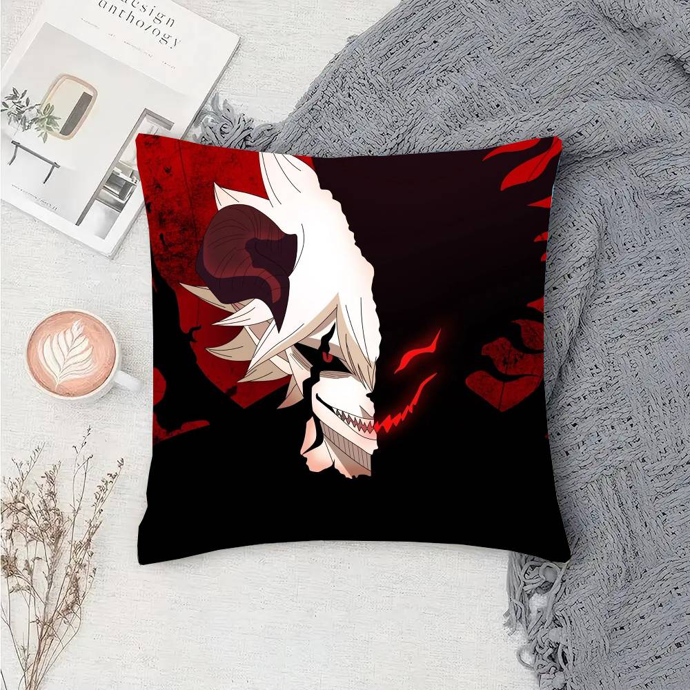 Animation BBlack Clover Pillow Case Fashion Square Pillowcase Bedroom Sofa Room Ins Decoration Leisure
