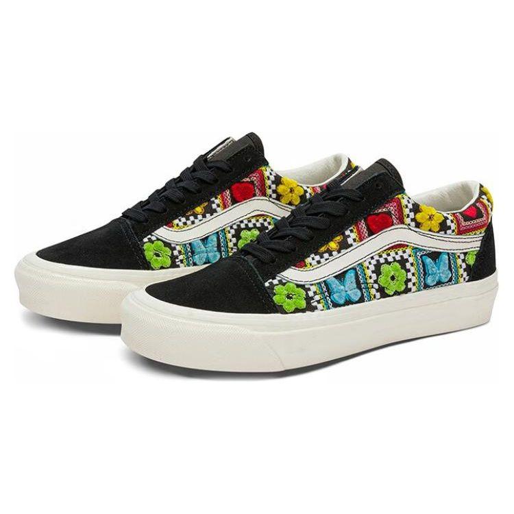 Vans Old Skool 36 Dx Low Top Skate Shoes Unisex sneaker Black White Yellow VN0A4BW3F3H