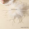15CM Vintage Artificial Feather Brooch for Women French Style Handmade Exaggerated Lapel Pins Weddings Party Jewelry Accessories