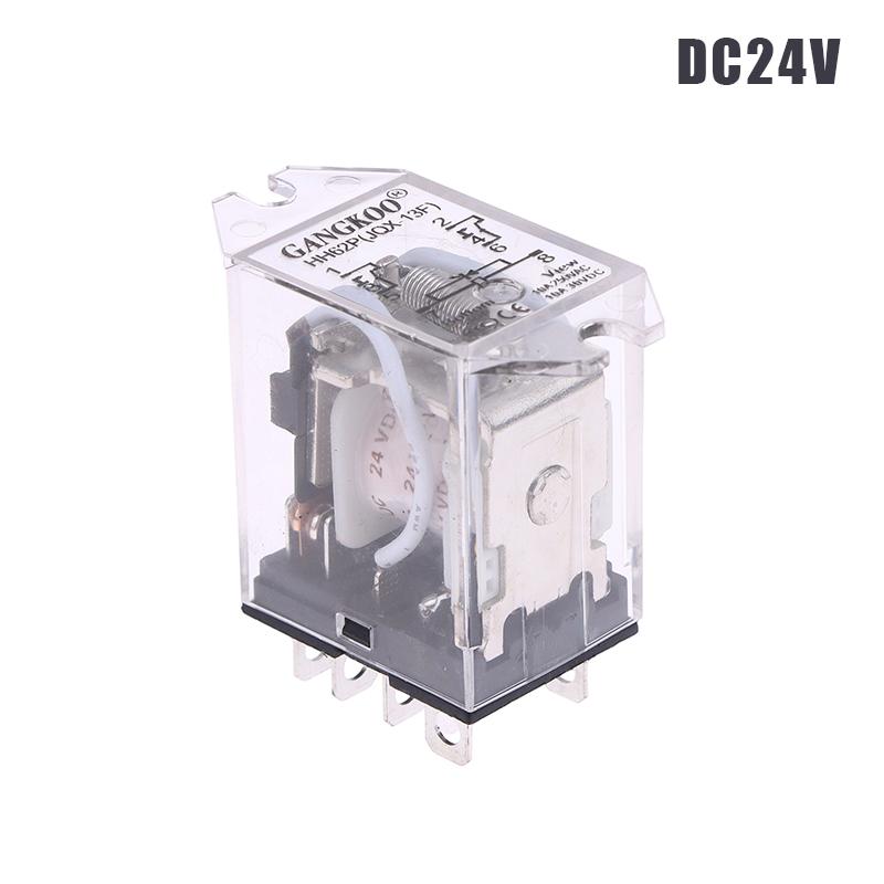 Jqx-13F Hh62P Silnoproudové Relé Cívka Všeobecné Dpdt Mikro Mini Elektromagnetický Reléový Spínač Se Zásuvkovým Základem Ac220V Dc12V24V
