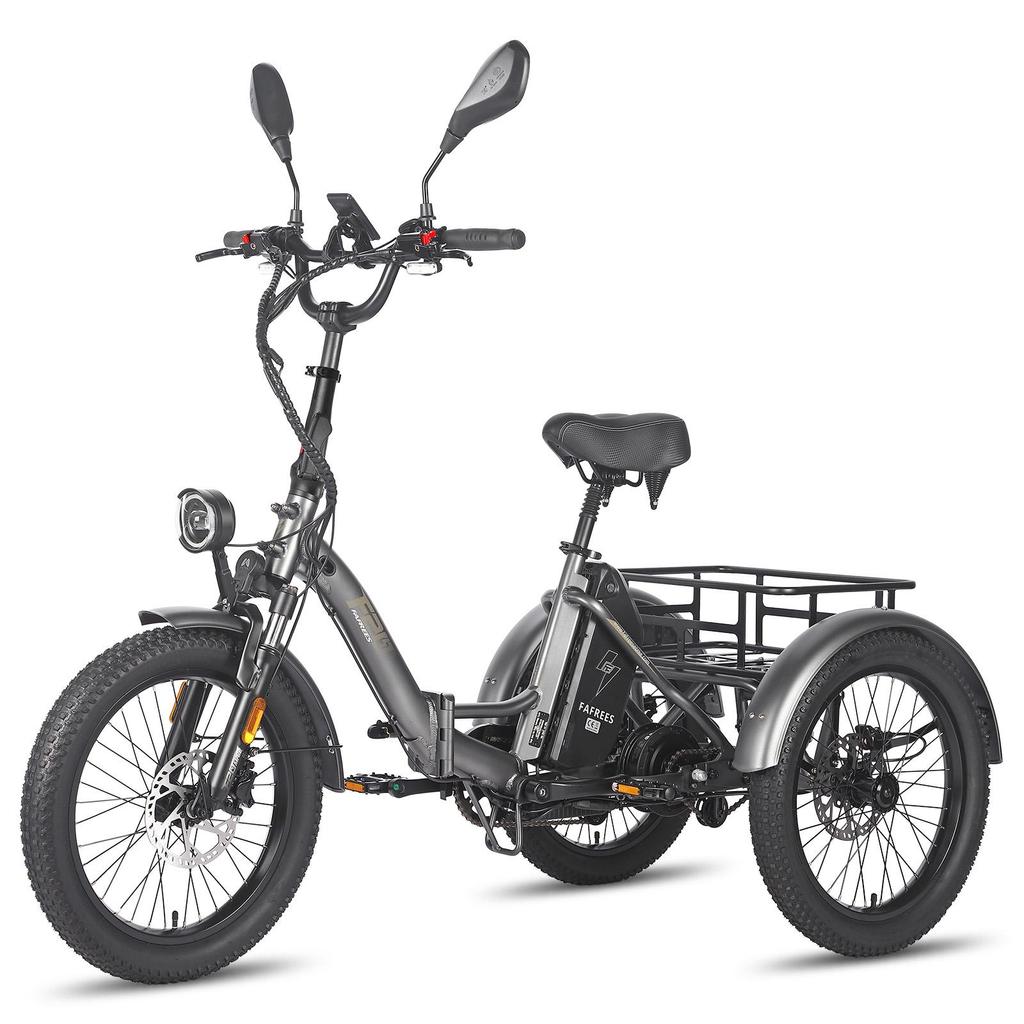 Elektrisches Lastenrad Fafrees F20 Mate 20" 500W Motor Straßenzulassung für Elektrofahrrad 48V 21AH 7 Gänge Max. Zuladung 180kg