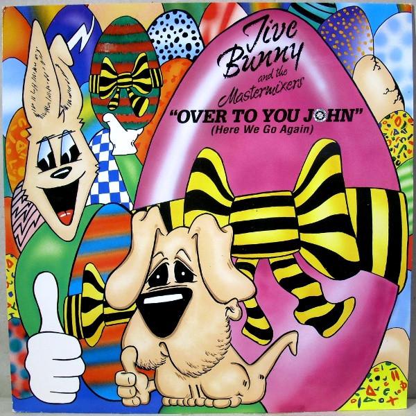 

12inch Record JIVE BUNNY & THE MASTERMIXERS / UNC - Over To You John (Here We Go Again) MFTD012 Music Factory 1991 UK Rock Used
