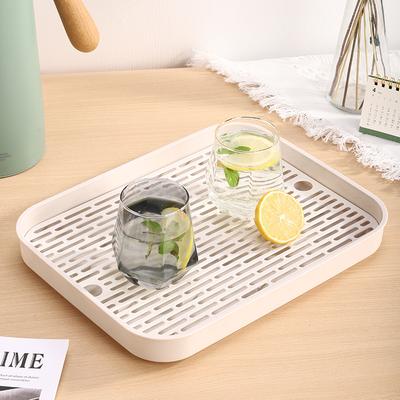 1pc Drain Tray Creative Filter Double Layer Non Slip Water Control Kitchen Cup Tableware Tea Tray Plastic Storage Box Household