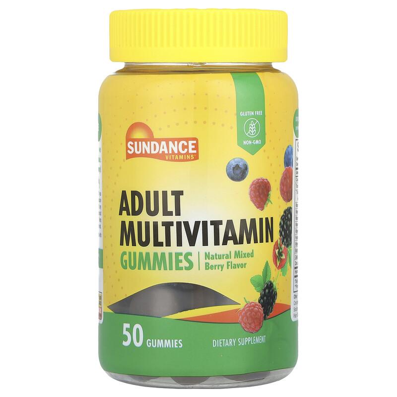 Adult Multivitamin Gummies, Natural Mixed Berry , 50 Gummies