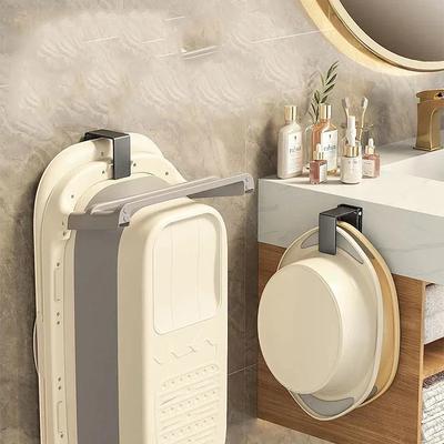 Edelstahl Waschbeckenhalter Haken Ohne Bohren Waschbecken Organizer Regal Badezimmer Spurlos Lagerregal Platzsparend