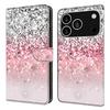 For iPhone 17 Pro Max Case Magnetic Clasp 3D Pattern Leather Wallet Phone Cover
