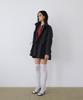 UUNE SCENE Vintage Washed Half Jacket_Black