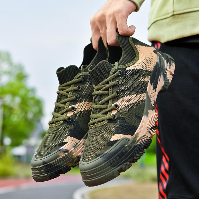 Men's Shoes Camouflage Sports Shoe Breathable Anti Slip Outdoor Hiking Shoes Green Summer 2025 Designer Shoes Train Elegant