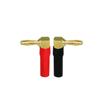 2/4Pcs 24K Gold Plated Gold Plated Audio Connector Self-locking Banana Plug  Audio Cable Adapter