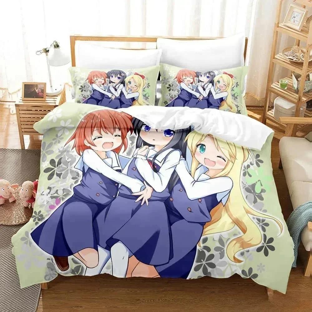 Anime Wataten! An Angel Flew Down to Me Bedding Set Single Twin Full Queen King Size Bed Set Adult Kid Bedroom Duvet cover Sets