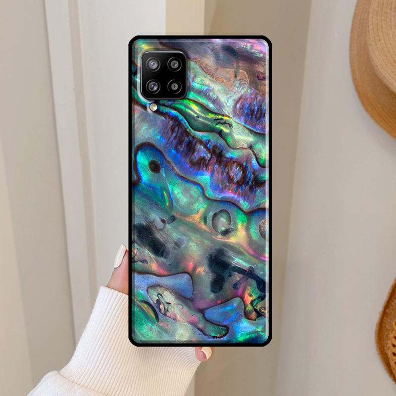 Paua Abalone Shell Case For Samsung Galaxy A56 A36 A06 A13 A32 A12 A22 A52 A35 A26 A16 A55 A15 A54 A34 A14 A53