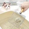 Cat Litter Scoop with Wooden Handle Dust-Free, Easy Clean & Stylish for Small Dog/Cat Toilets (Pet Waste Shovel)