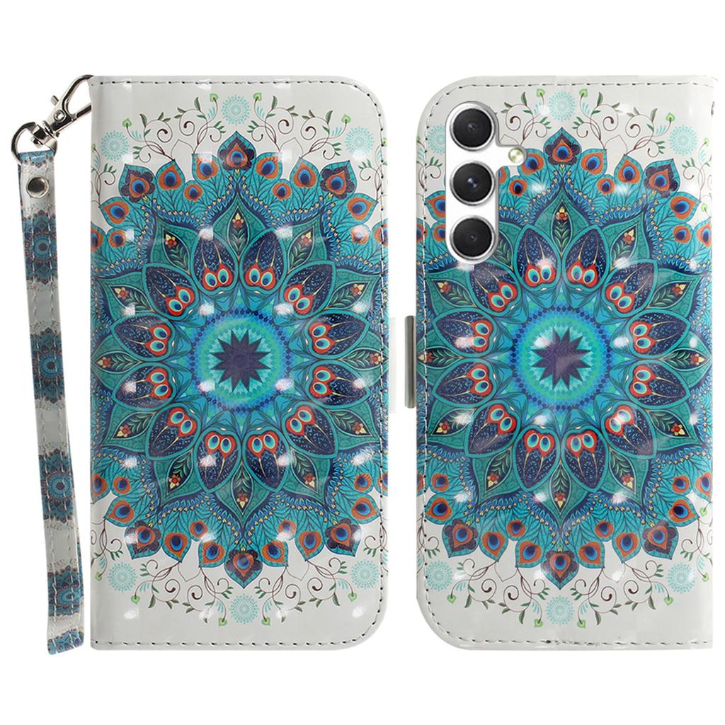 For Samsung Galaxy S25 Case Pattern Printing Leather Wallet Phone Cover