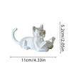 Cute Desktop Cat Decorations Creative Decorative Cat Statues Reading Cat Ornament  Bedroom Decor