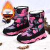 PLUS Children's Snow Boots Winter Children's Velvet Warm and Cold Cotton Boots Non-slip Waterproof Cotton Shoes