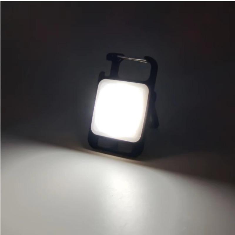 6pcs 4 Modes Mini LED Flashlight Work Light Rechargeable Glare COB Keychain Light Portable Flashlight Outdoor Camping Small Light