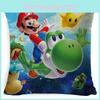 Mario Bros Super Pillow Cover Car Home Living Room Sofa Bedroom Cushion Cover