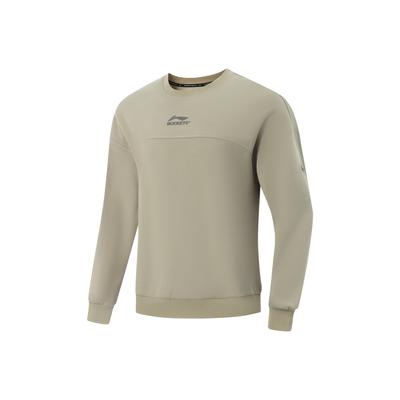 Felpa da uomo Li Ning Serie JB Vestibilità Larga Manica Lunga Girocollo Logo a Lettere sweatshirt AWDV545-3
