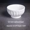 Pure White Ceramic Multi-Purpose Bowl for Noodles, Ramen, Soup, Desserts, Porridge, Vegetables, and Rice.