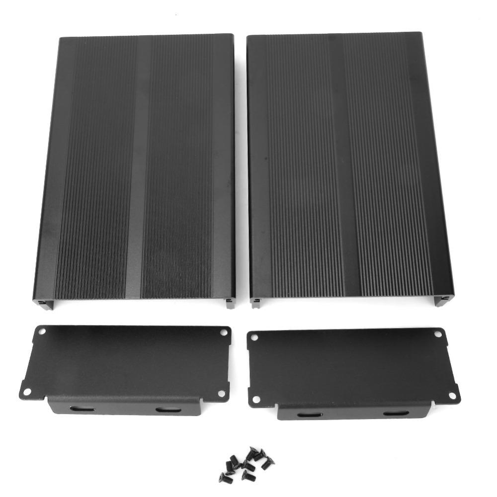 Black Aluminum Box 40x97x150mm Electronic DIY Aluminum Cooling Case  Cooling Applications
