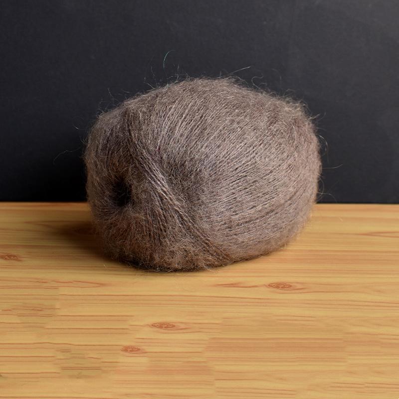 Mohair Fine Wool Yarn Knitting Sewing Thread Soft Skin-friendly Crochet for Sweater Scarf Shawl