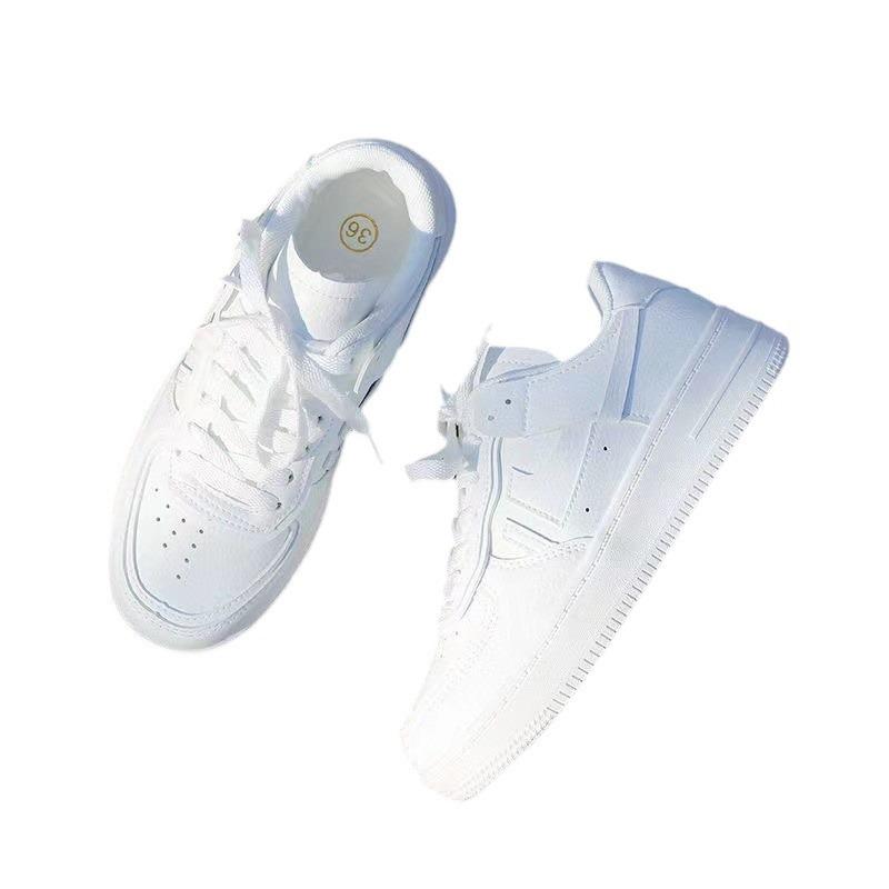 Pantofi albi mici pentru femei primăvară nou 2024 stil Hong Kong versatil studenți versiune coreeană pantofi de bord populari pantofi de trend sport pentru femei ch