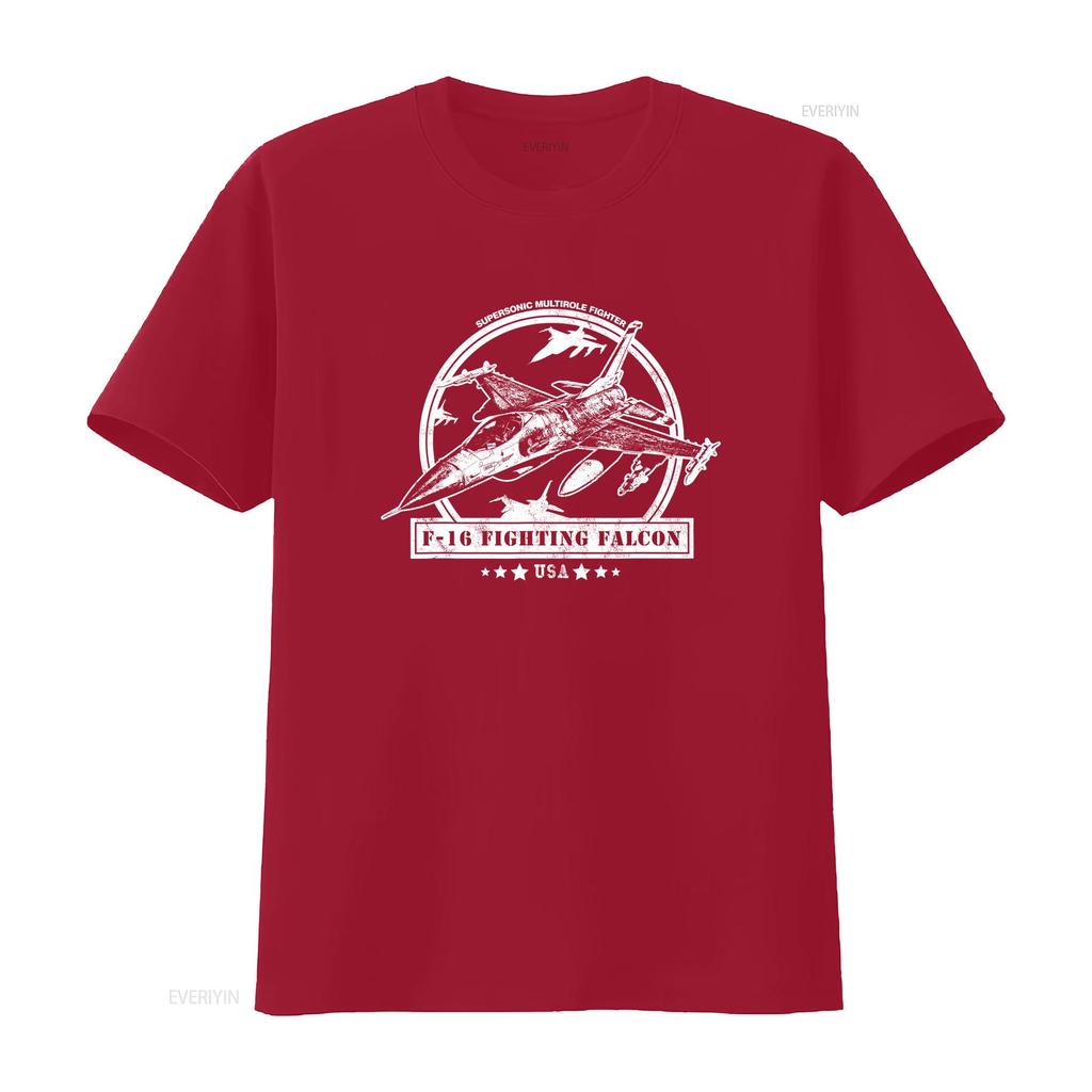 F 16 Fighting Falcon Letadlo Tričko Vintage Unisex Streetwear Měkká Móda Pohodlné Pánské Pružné Grafické