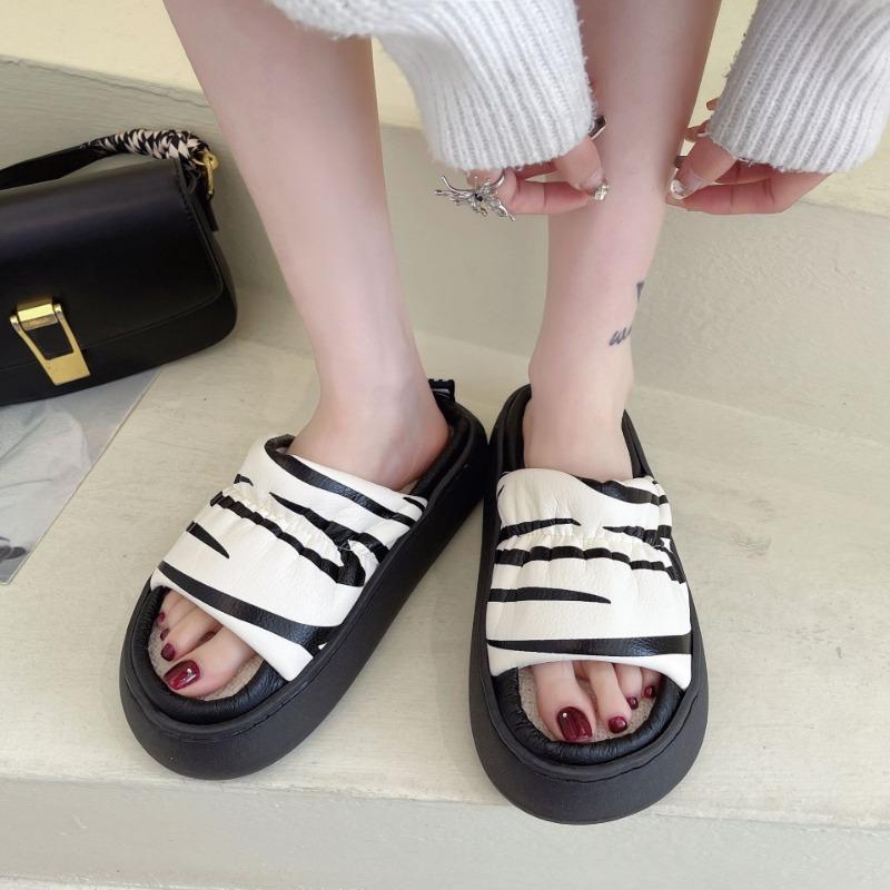 Linen Slippers Women's Spring, Summer and Autumn Indoor Home Use Thick-bottomed Wind Sweat-absorbing Cotton and Linen Home Office Slippers