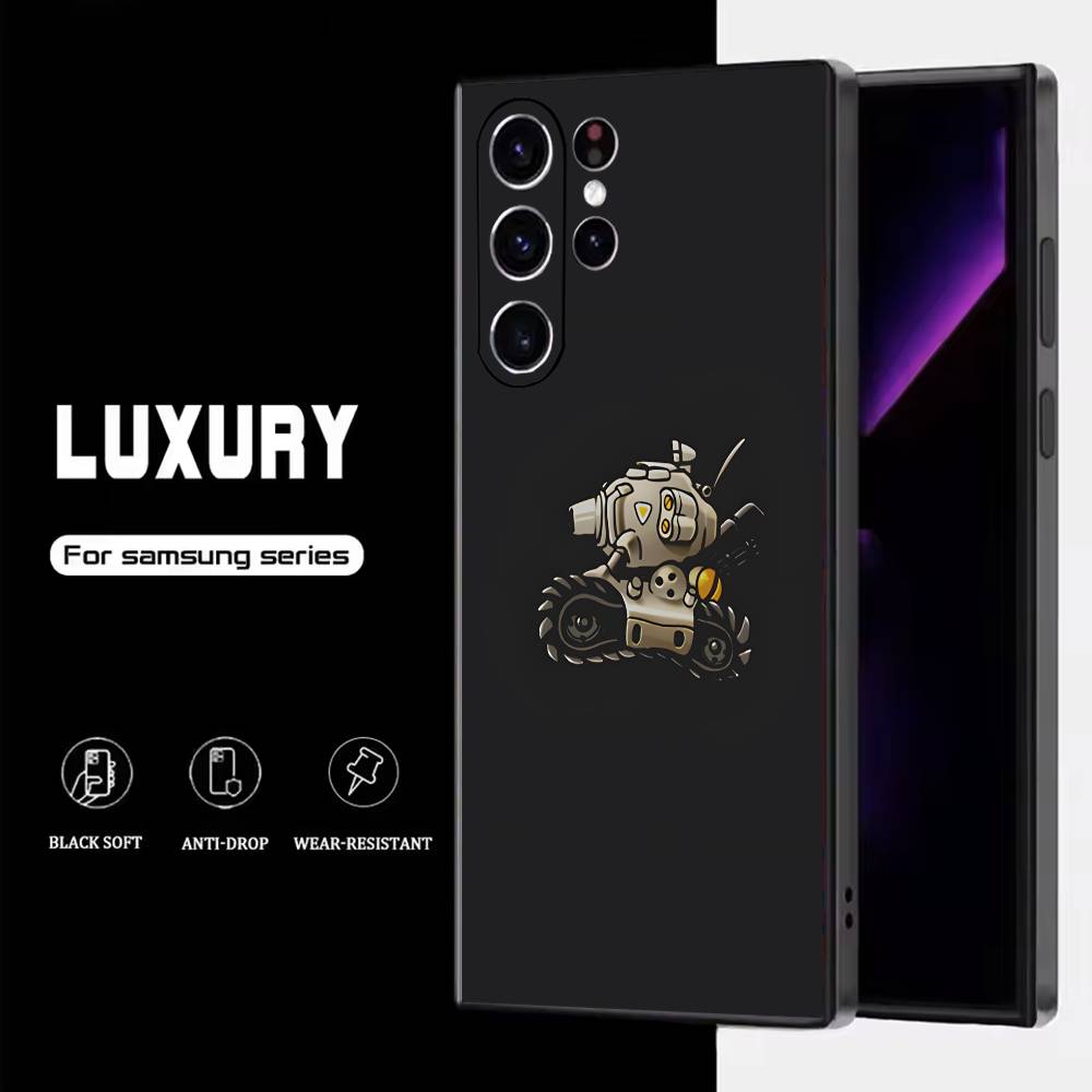 

M-Metal Slug Game Phone Case For Samsung S25,S24,S23,S22,S21,S20,S10,Ultra,Plus,Lite,FE,Soft Silicone Black Cover Samsung S21Ultra