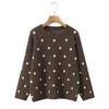 2026 Autumn European & American Polka Dot Women's Fashion Pullover Sweater