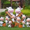 Outdoor Cartoon Cow Garden Planter
