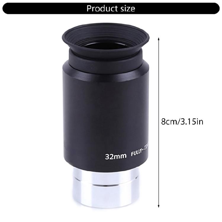 Metall PL32mm Tele-Okular Glaslinse für Astronomie und Wildtierfotografie mit exzellenter optischer Leistung