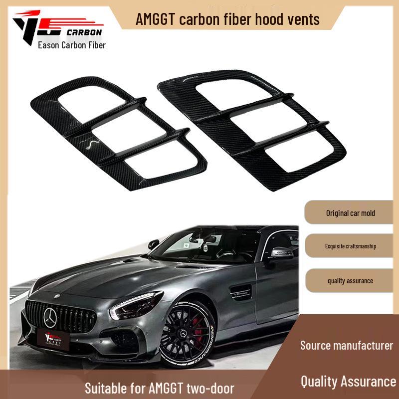 Compatible Carbon Fiber Hood Vents for 2016-IN Mercedes-Benz AMG GT