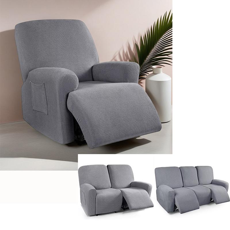

Recliner Sofa Cover For Living Room Ralax Cover Jacquard Covers Stretch Spandex Couch Slipcovers Non Slip Armchair Slipcovers 1 Seater(4pcs)