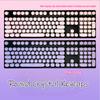 Clavier Mécanique Rétro Rose Touches Rondes Cristal ABS 87/104/108 Personnalisé Violet Transparent Petit Ensemble Complet