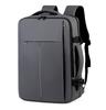 Men's Large Capacity Expandable Leather Backpack: Water-Repellent, Multi-Functional Laptop Bag