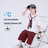 Yoyo Tale Boys' Summer Cotton T-shirt & Shorts Set
