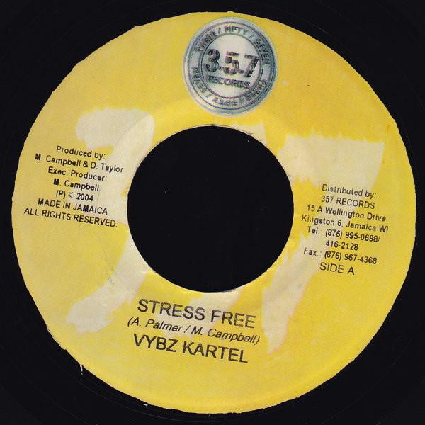 

7inch Record VYBZ KARTEL - Stress Free NONE 357 Records 2004 Jamaica Reggae, Ska & Dub Used