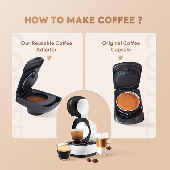 Reusable Coffee Capsule Holder for Dolce Gusto DG325 Machine Refillable