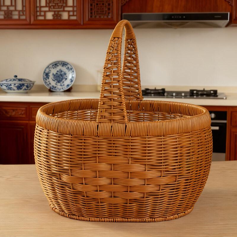 Jingbaodi Imitation Rattan Picnic Storage Basket