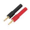 5set Banana Plug Adapter PA Brass Material 2mm 0.08in Male To 4mm 0.16in Female Red Black Banana Connector