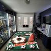 1PC Custom Name Soccer Ball Artwork Theme Floor Mat Ideal for Living Room, Game Rooms, Office, Bedroom,Floor Mat Playful Design