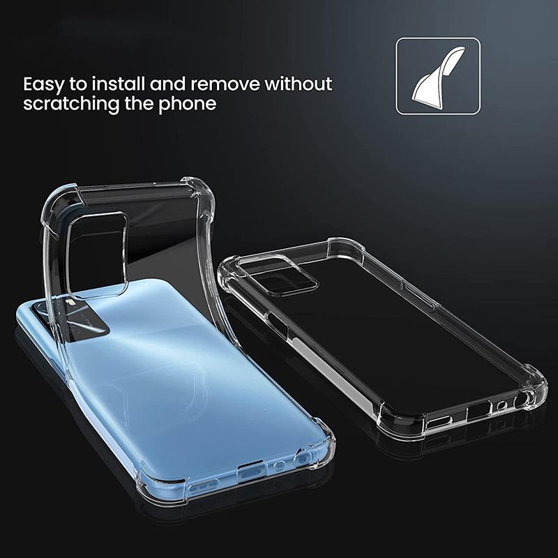 Shockproof Clear Soft Phone Case For OPPO Realme C21Y C25Y C11 C15 C21 C31 C35 C3 9 9i 8 8i 7 7i 6 Pro XT A55 A54 A94 A73 A53 A73 A93 4G 5G TPU Cover
