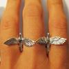And Creative Two Bird Style Open Ring, Women'S Retro And Trendy Holiday Party Accessories, Jewelry Gifts
