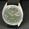 JAPAN VINTAGE SEIKO 5 AUTOMATIC 6309A MENS GREEN COLOR DIAL WATCH a701248-5 R206a-a701248